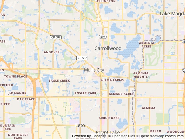 Map for 2022 Thor Motor Coach ACE 32.3 near Tampa, FL