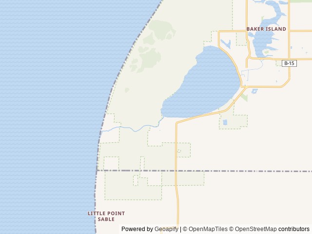 Map of Hideaway Campground & Resort location at Mears, MI, United States