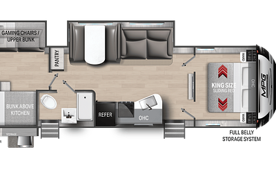 MPG Bunkhouse with 2 Bedrooms & Outdoor Kitchen