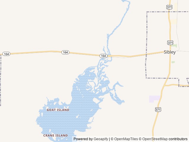 Map of Bayou Bend RV Park location at Doyline, LA, United States