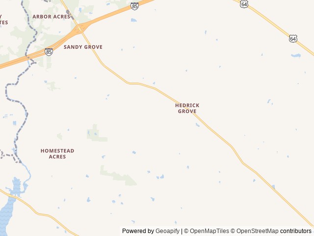 Map for Selah… near Lexington, NC
