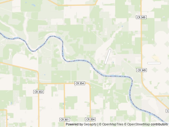 Map of Suwannee River Rendezvous Resort and Campground location at Mayo, FL, United States