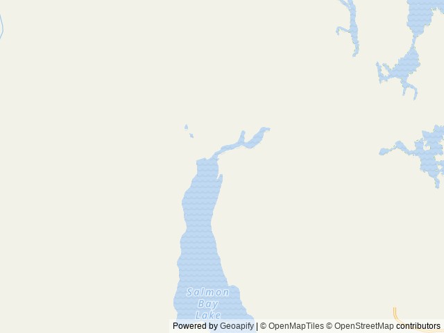 Map of Salmon Bay Lake Cabin location at Thorne Bay, AK, United States