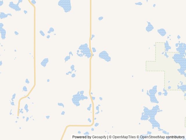 Map of Birchwood RV Park location at Bottineau, ND, United States
