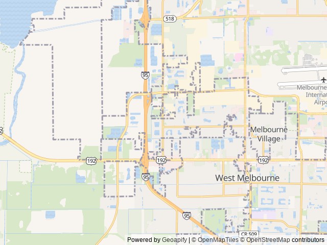 Map for Morgan Florida Family Camper near Melbourne, FL