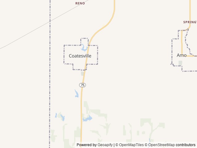 Map for A Teensy Trip near Coatesville, IN