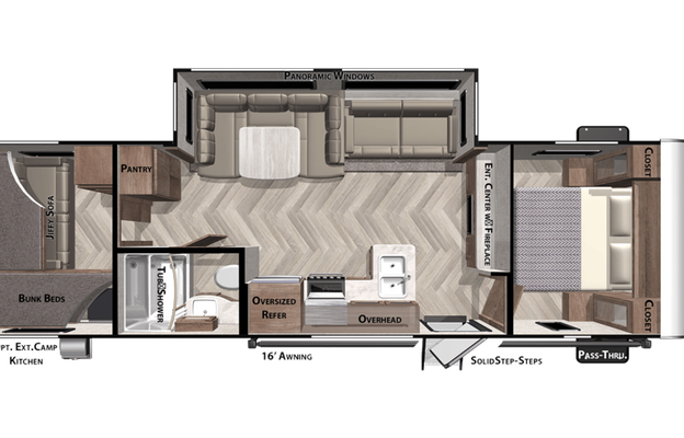 You Want This Bunk Room! 1/2 Ton Towable "R2-V2"