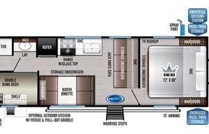 2021 East to West Silverlake King Bed & Bunks