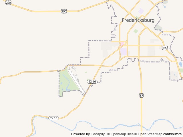 Map of Oakwood RV Resort location at Mountain Home, TX, United States