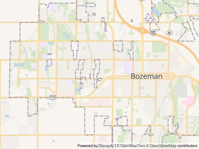 Map of Babcock Vista location at Bozeman, MT, United States