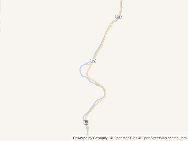 Map of Bayhorse Recreation Site location at Challis, ID, United States