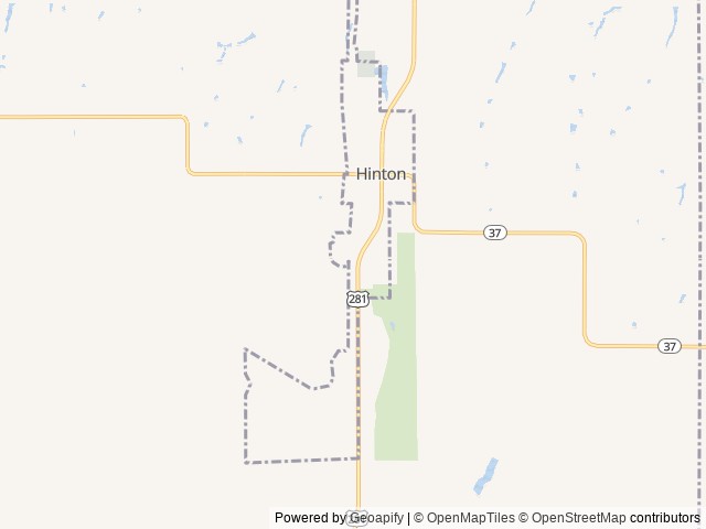 Map for S’more Travelin near Hinton, OK
