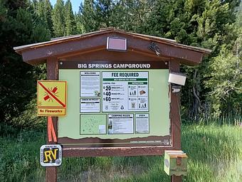 Big Springs Campground Kiosk