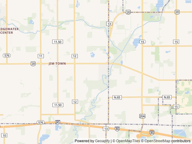 Map of Rivers Edge Campground and Resort location at Pioneer, OH, United States