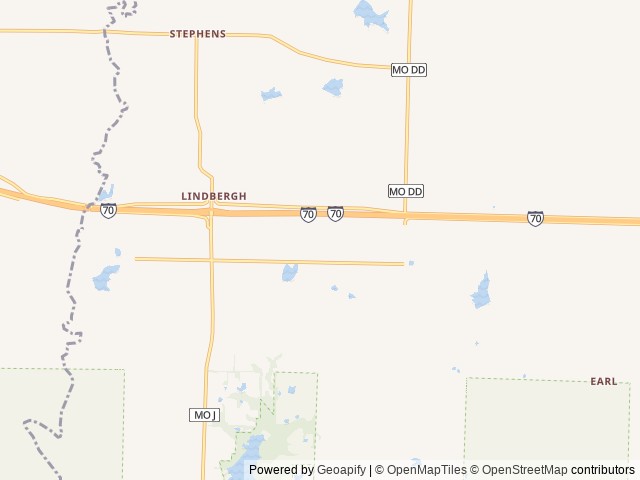 Map for 2024 Wildwood Forest River 31KQBTS near Columbia, MO