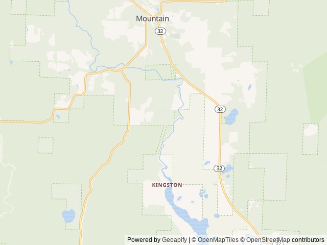 Map of Bagley Rapids Campground location at Lakewood, WI, United States