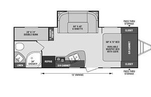 Lightweight Family Camper | Sleeps 6 | Bunks