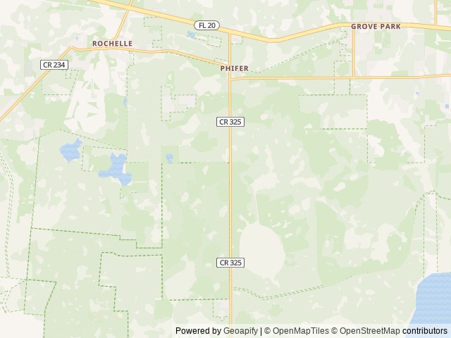 Map of Longleaf Flatwoods Reserve SJRWMD location at Hawthorne, FL, United States