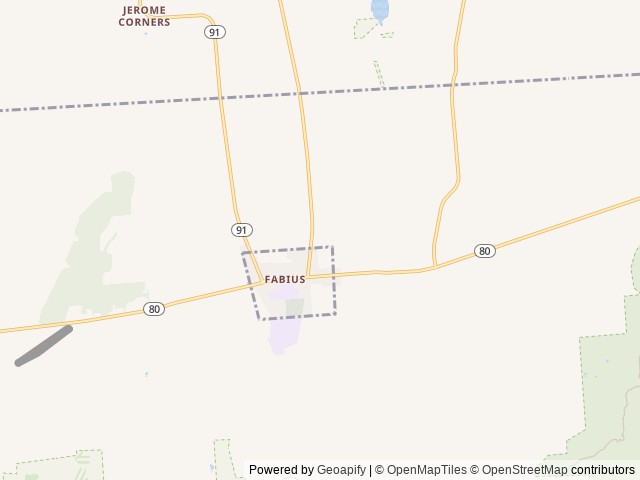 Map for 2019 Forest River RV Cherokee Grey Wolf 22MKSE near Fabius, NY