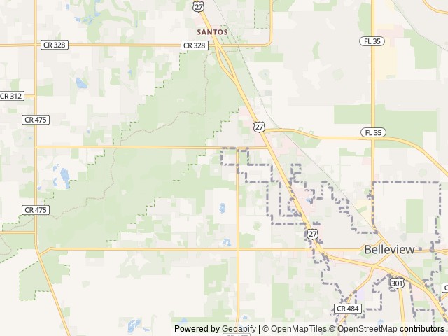 Map of WhimCycle Trail Resort location at Ocala, FL, United States