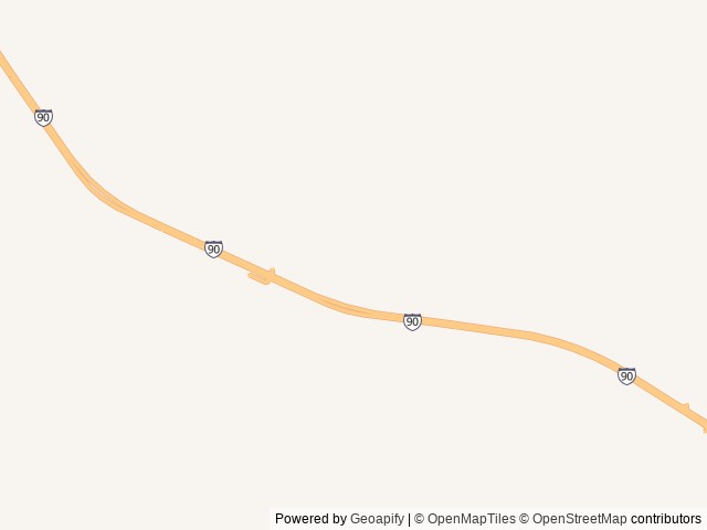 Map of Bighorn View RV Campground location at Buffalo, WY, United States