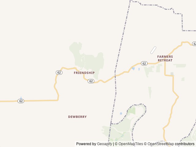 Map of National Muzzle Loading Rifle Association location at Friendship, IN, United States