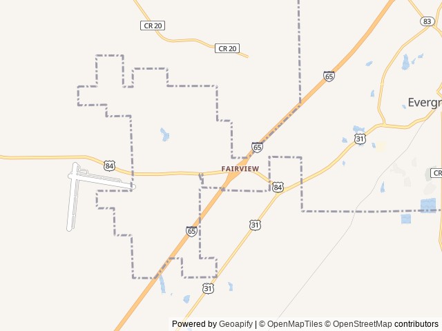 Map of Love's RV Hookup-Evergreen AL 225 location at Evergreen, AL, United States