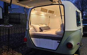 Cozy Green Lima Bean Camper