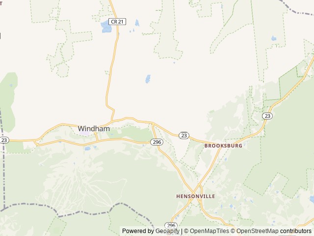 Map of Eastwind Hotels Windham location at Windham, NY, United States