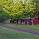 Rustic camping cabins