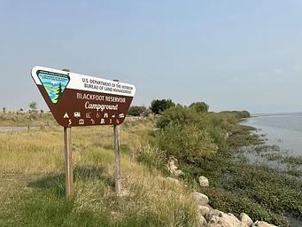 Blackfoot Reservoir Enterance