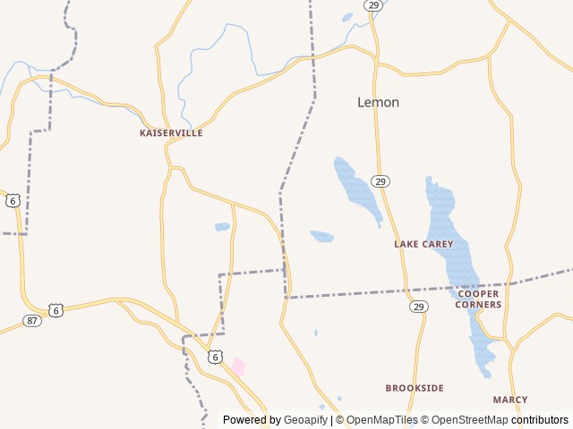 Map of Stony Mountain Family Campground location at Tunkhannock, PA, United States