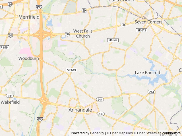 Map for 26' Leprechaun, sleeps 6+, stocked for family fun! near Annandale, VA