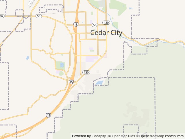 Map for 2020 Thor Freedom Elite 30FE Sleeps 8 Clean! near Cedar City, UT