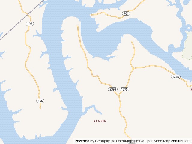 Map of Fall Creek Campground location at Monticello, KY, United States