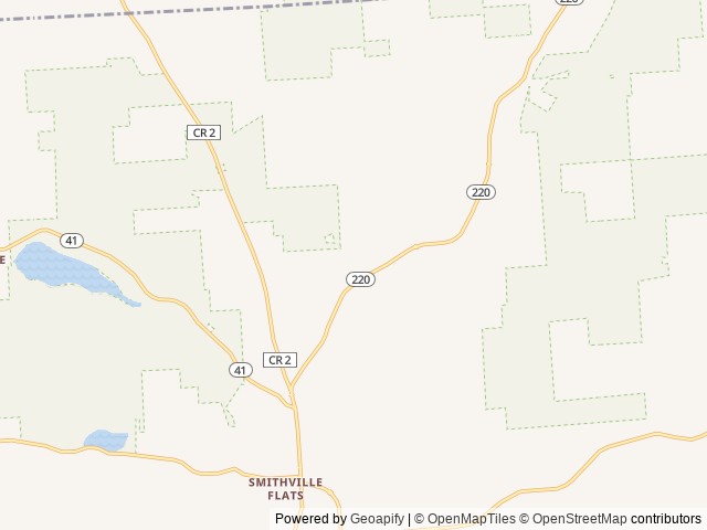 Map of Live the Outdoors Grounds location at Smithville Flats, NY, United States