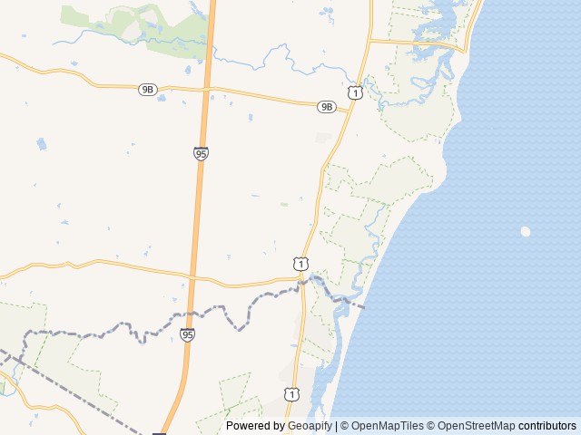 Map of Moody Beach RV Resort-Thousand Trails location at Moody, ME, United States