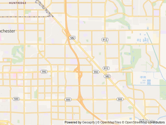 Map of Arizona Charlie's Boulder RV Park location at Las Vegas, NV, United States