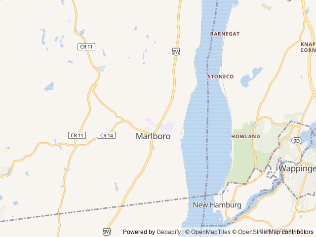 Map of The Glass House location at Marlboro, NY, United States