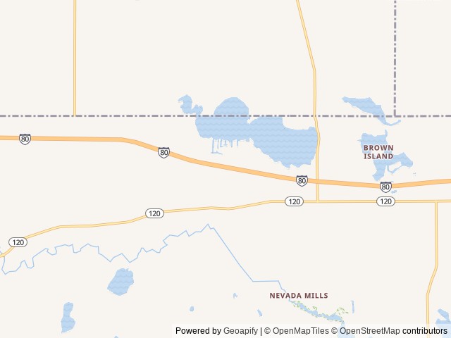 Map of Manapogo RV Campground location at Orland, IN, United States