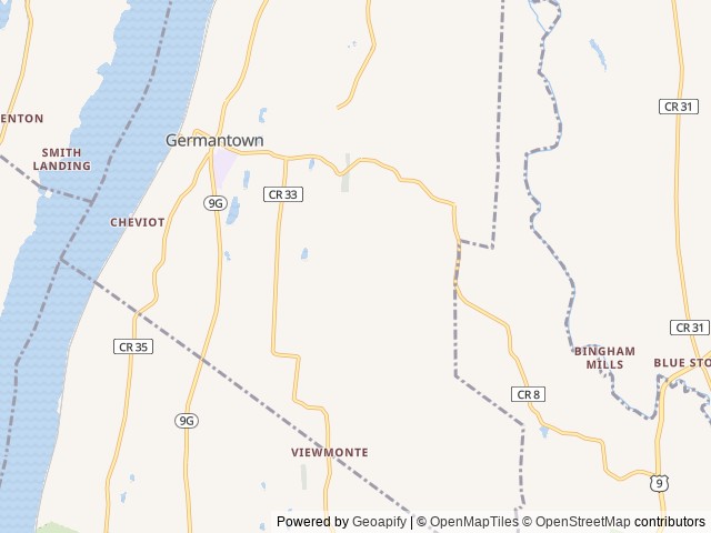 Map of Gatherwild Ranch location at Germantown, NY, United States