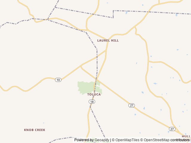 Map of Buffalo Creek Campground location at Lawndale, NC, United States