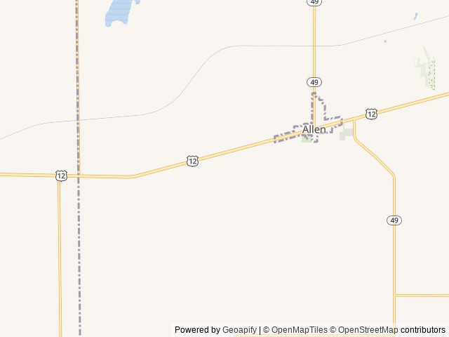 Map of Southern Michigan Marble Springs Campground location at Allen, MI, United States