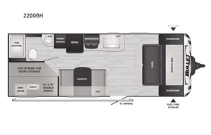 2022 Keystone RV Bullet Crossfire 2200BH