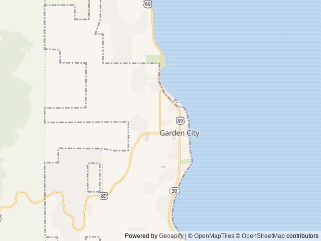 Map of Wander Camp Bear Lake location at Garden City, UT, United States