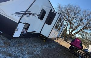 Party trailer on wheels