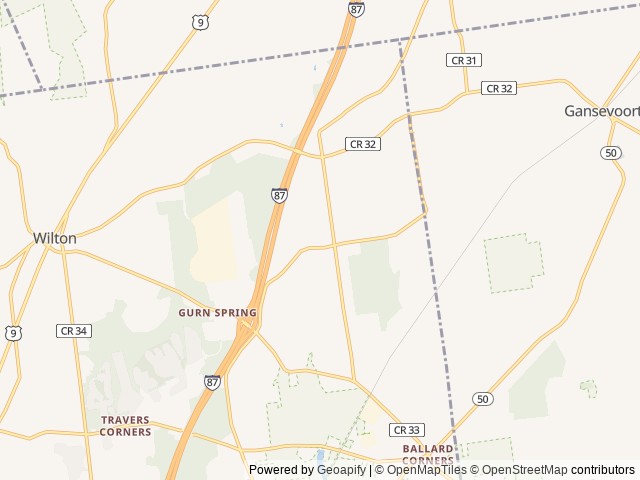 Map of Coldbrook Resort Campground location at Gansevoort, NY, United States
