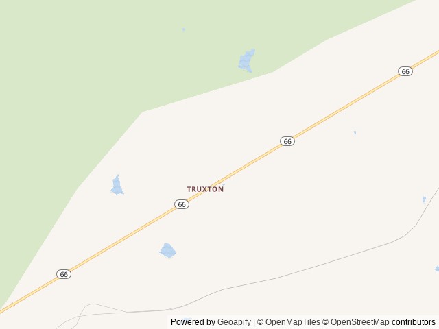 Map of Grand Canyon Caverns RV & Campground location at Peach Springs, AZ, United States