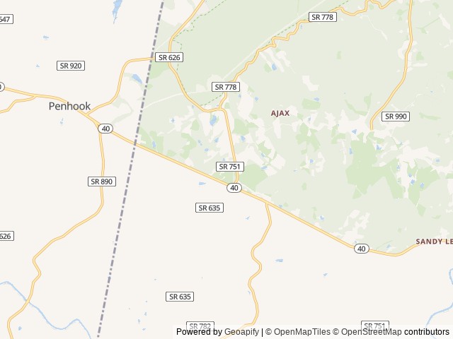 Map for Campers Care "East to West" Psalm 103:12 near Sandy Level, NC