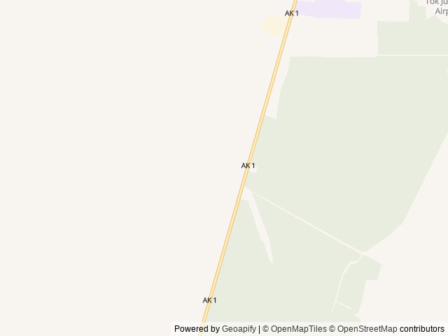 Map of Sourdough Campground & Café location at Tok, AK, United States